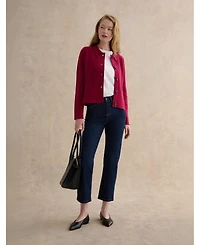 Hobbs London Women's Dannie Cinched-Waist Collard Shirt