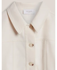 Hobbs London Women's Selborne Boxy Cropped Denim Jacket
