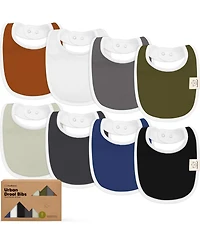KeaBabies 8pk Baby Bibs for Boy, Drool Bib Boys and Girls, Infant Teething