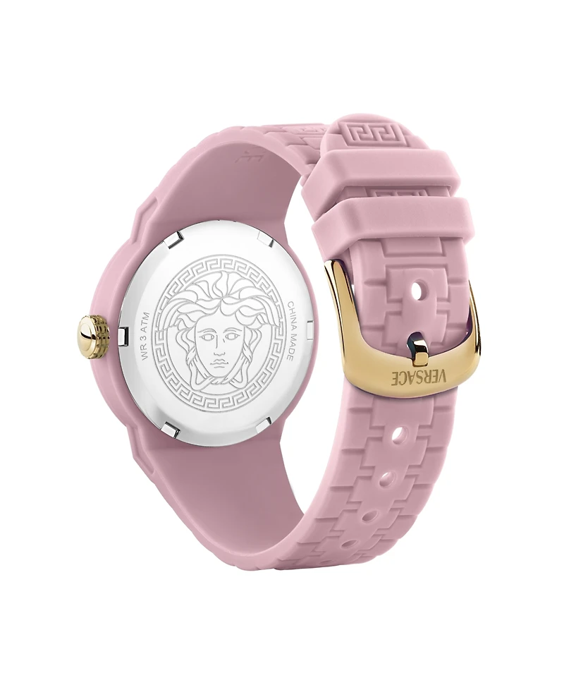 Versace Kid's V-Pop Pink Silicone Strap Watch 34mm