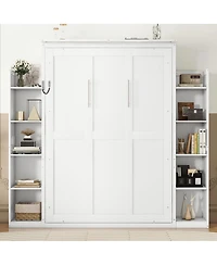 Streamdale Furniture Murphy Bed w/ Shelves and Led Lights