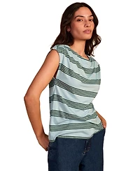 Celtic & Co. Women's Slash Neck Cap Sleeve T-Shirt