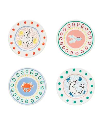 Costa Nova Summer Bliss Salad Plates, Set of 4