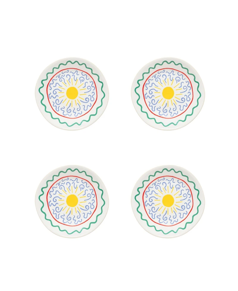 Costa Nova Summer Bliss Appetizer Plates, Set of 4