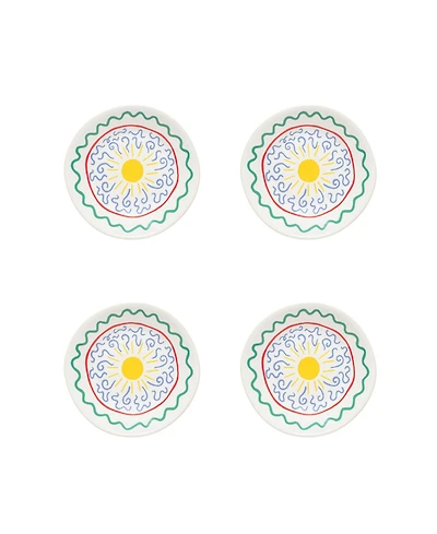 Costa Nova Summer Bliss Appetizer Plates, Set of 4