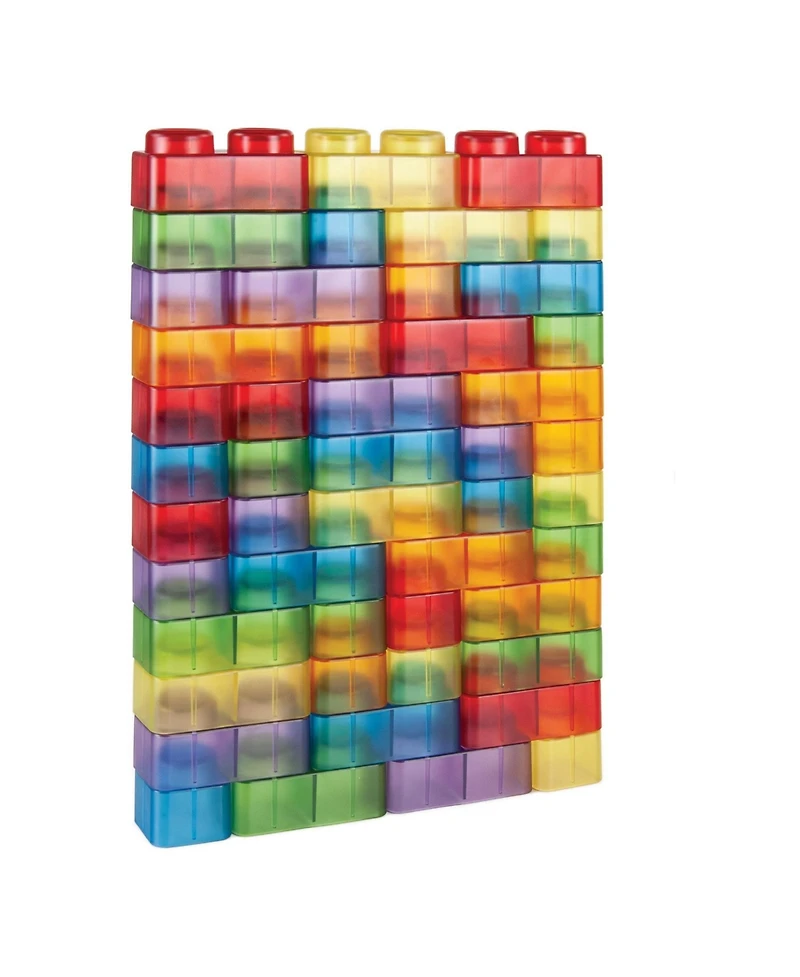 Kaplan Early Learning Translucent Soft Blocks - 80 Pieces