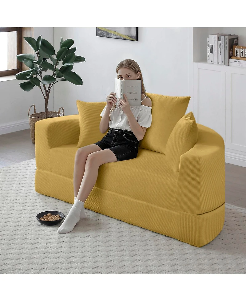 Streamdale Furniture Convertible Sofa Couch Bed, Multi-functional, Adjustable Futon for Apartment
