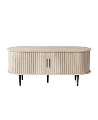 Streamdale Furniture Modern Tv Stand with Storage and Sliding Door