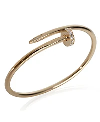 Pre-Owned Cartier Yellow Gold Diamond Juste Un Clou Bracelet