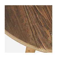 Jofran Reclamation 36" Round Rustic Reclaimed Solid Wood Coffee Table