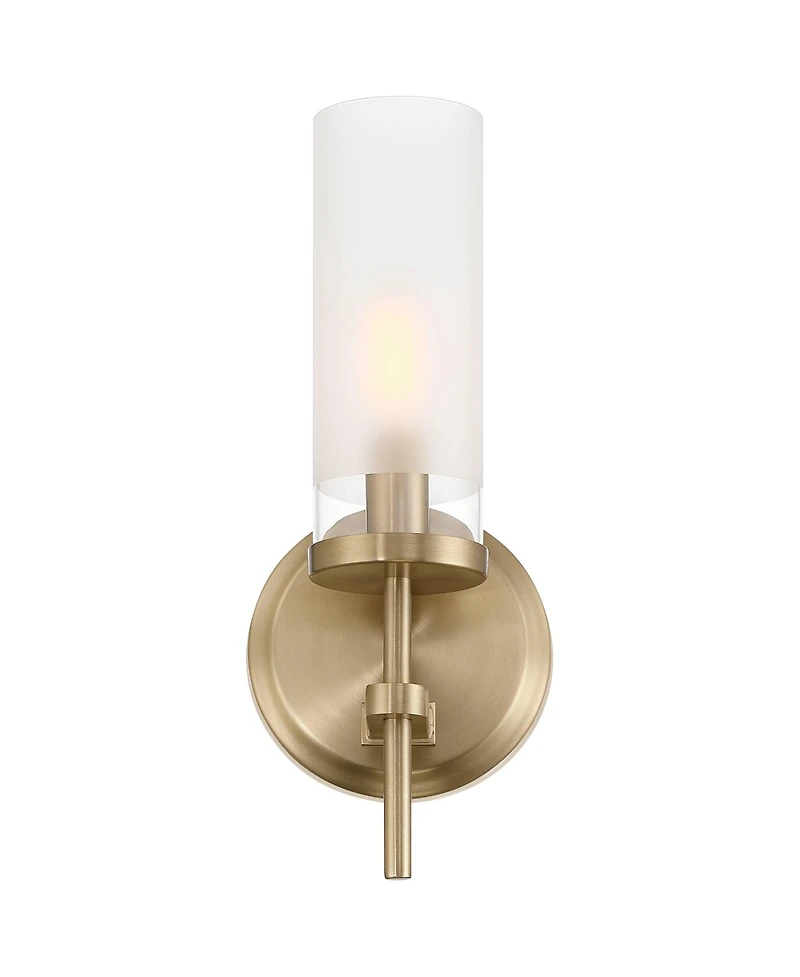 Possini Euro Design Domenico 12 1/2" High Satin Brass Wall Sconce