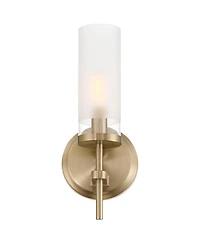 Possini Euro Design Domenico 12 1/2" High Satin Brass Wall Sconce