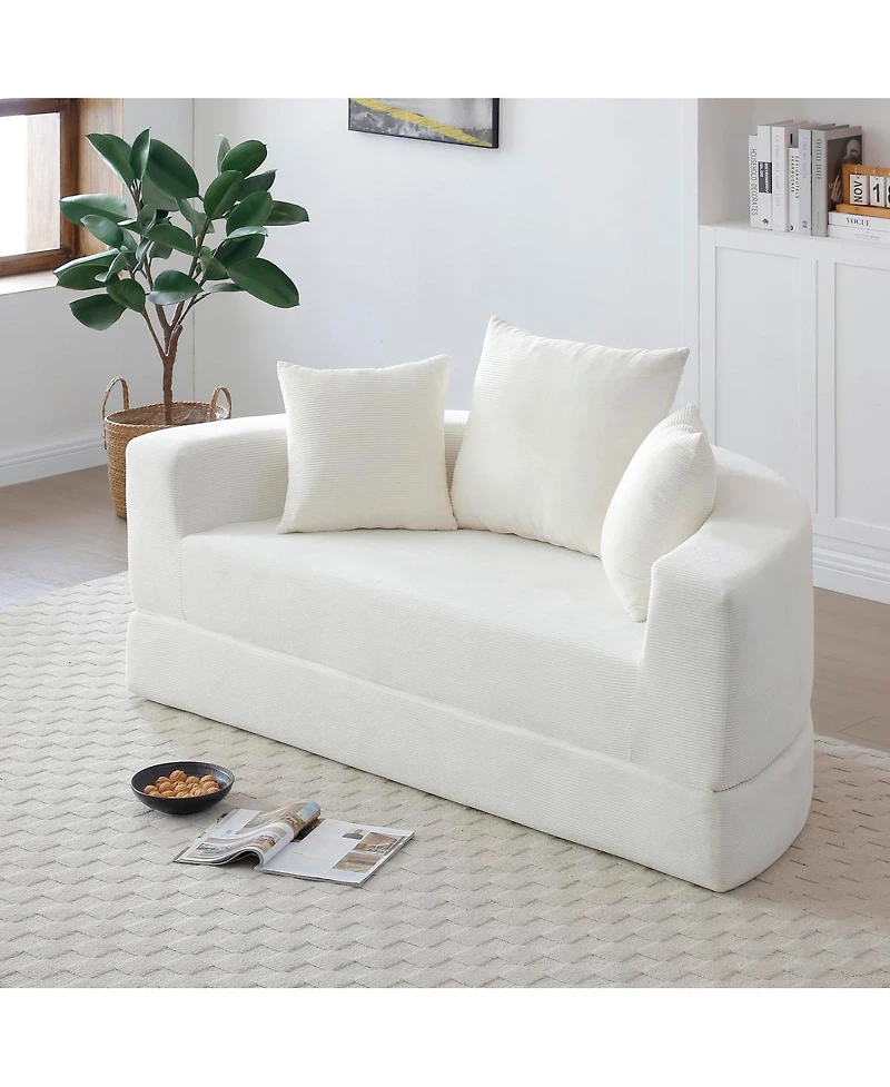 Streamdale Furniture Convertible Sofa Couch Bed, Multi-functional