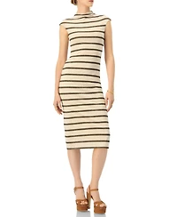 Ivonne Women's Striped Jersey Midi Dress