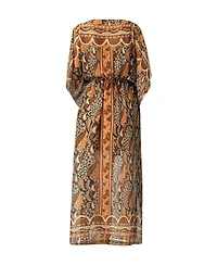 Ivonne Women's Long Batwing Sleeve Dress