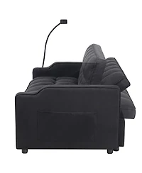 Streamdale Furniture Multifunctional Foldable Sofa Bed, Usb