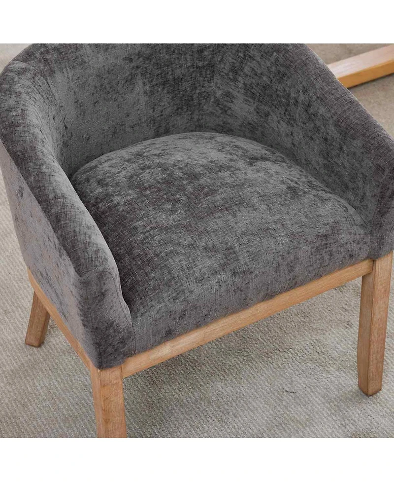Streamdale Furniture Mid Century Barrel Dining Chairs