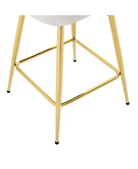 Streamdale Furniture Velvet Braided Bar Stools Set of 2