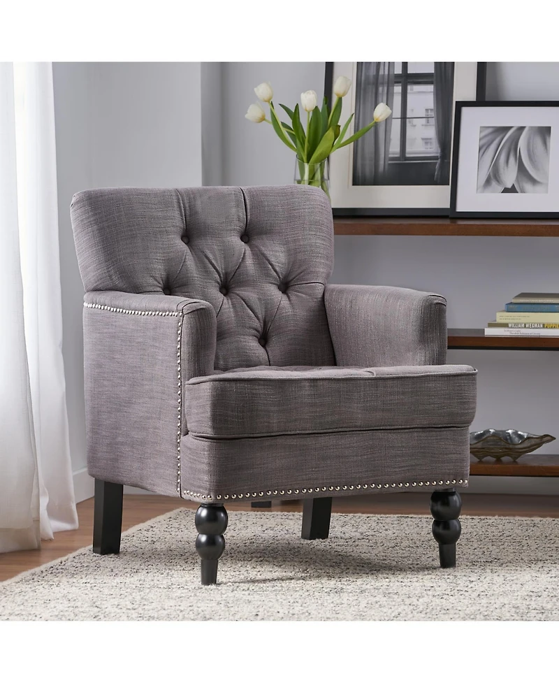 Streamdale Furniture Tufted Back Club Chair - Fabric/Microfiber