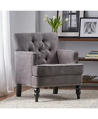 Streamdale Furniture Tufted Back Club Chair - Fabric/Microfiber
