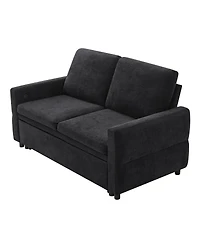 Streamdale Furniture Convertible Sofa Bed Loveseat with Usb Ports
