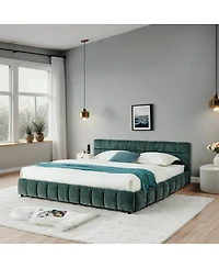 Streamdale Furniture Ca King Upholstered Bed with Storage Drawer