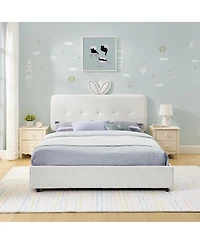 Streamdale Furniture Kids Upholstered Bed w/ Rabbit Headboard