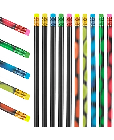 Gnuadz Color Changing Mood Pencil Eraser Wooden Heat Activated Thermochromic Student Gift Party Favor