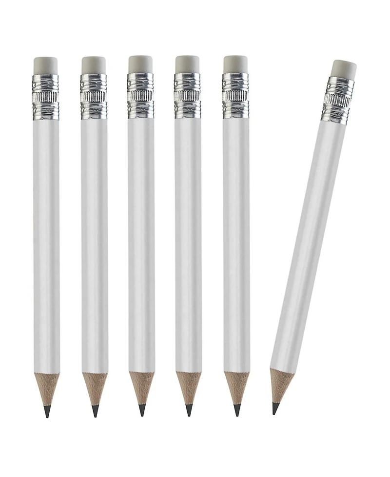 Gnuadz Pencils Mini Wood Eraser Sharpened Round Schools Wedding 100pcs