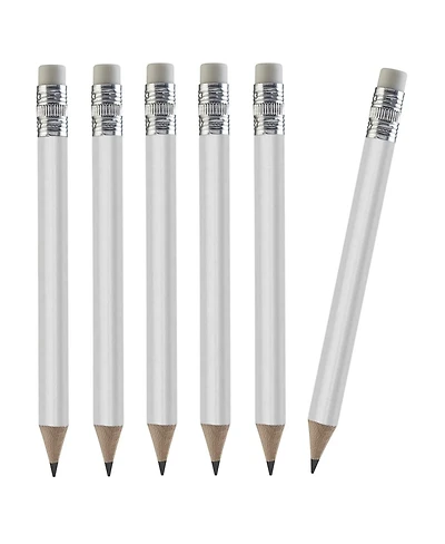 Gnuadz Pencils Mini Wood Eraser Sharpened Round Schools Wedding 100pcs