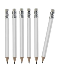 Gnuadz Pencils Mini Wood Eraser Sharpened Round Schools Wedding 100pcs