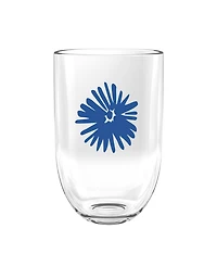 Abode Homewares Midsummer Acrylic Floral Stemless Wine Glasses, Set of 4