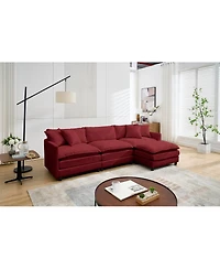 Streamdale Furniture L-Shaped Modular Chenille Sofa - Versatile Comfort and Style