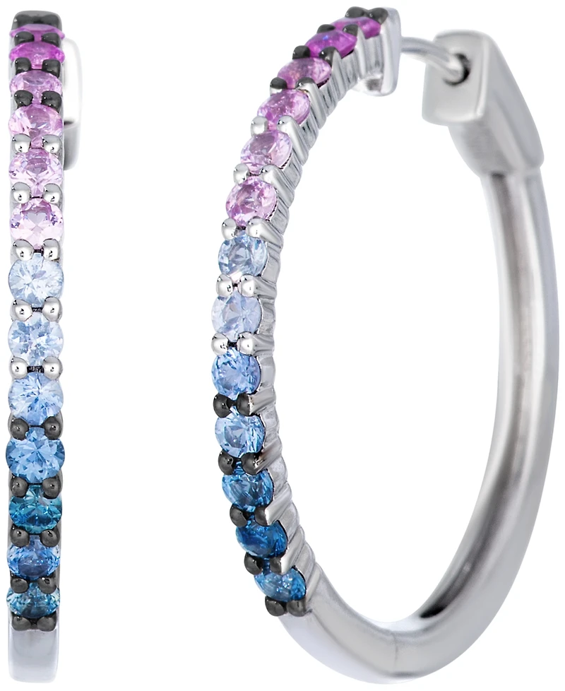 Le Vian Sapphire Ombre (1-1/20 ct. t.w.) & Pink Sapphire Earrings in 14k Vanilla Gold