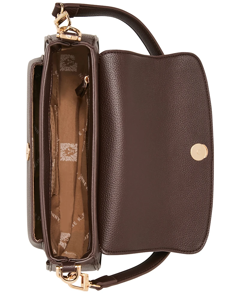 Anne Klein Convertible Flap Small Shoulder Handbag