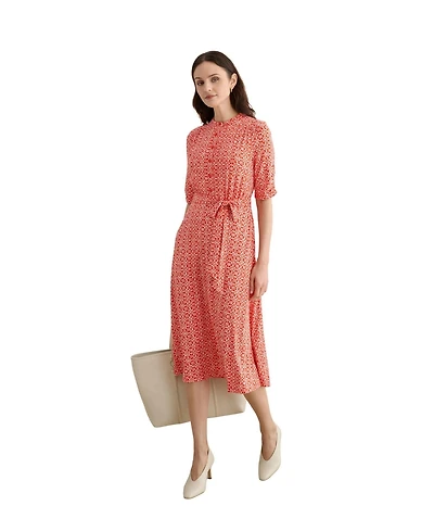 Hobbs London Women's Cathy 3/4 Sleeve Jersey Midi Dress