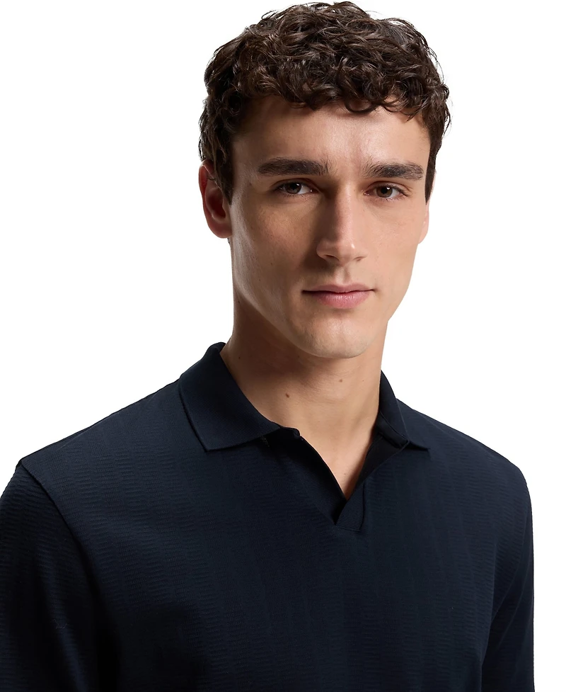 Boss by Hugo Men's Cotton-Jacquard Regular-Fit Polo Shirt