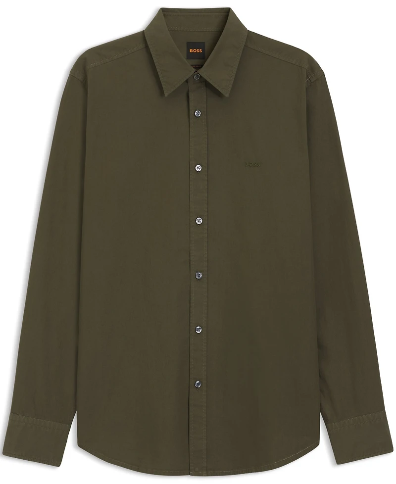 Boss by Hugo Men's Cotton Poplin Regular-Fit Dress Shirt