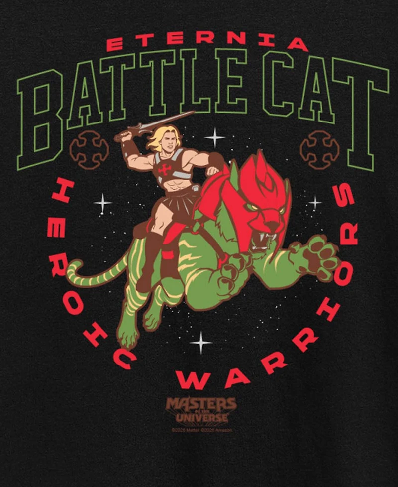 Hybrid Apparel Plus Masters of the Universe Eternia Battle Cat Collegiate Short-Sleeve Graphic T-Shirt