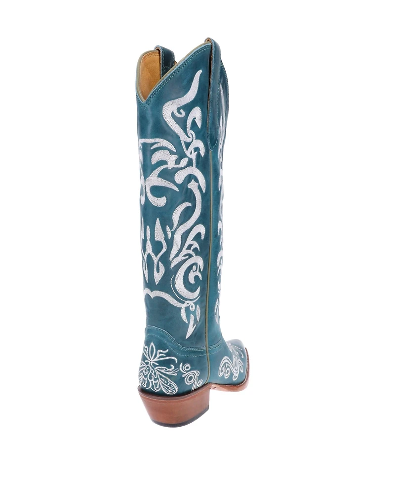 Malibu Beach Women's Premium Western Leather Boots Calypso