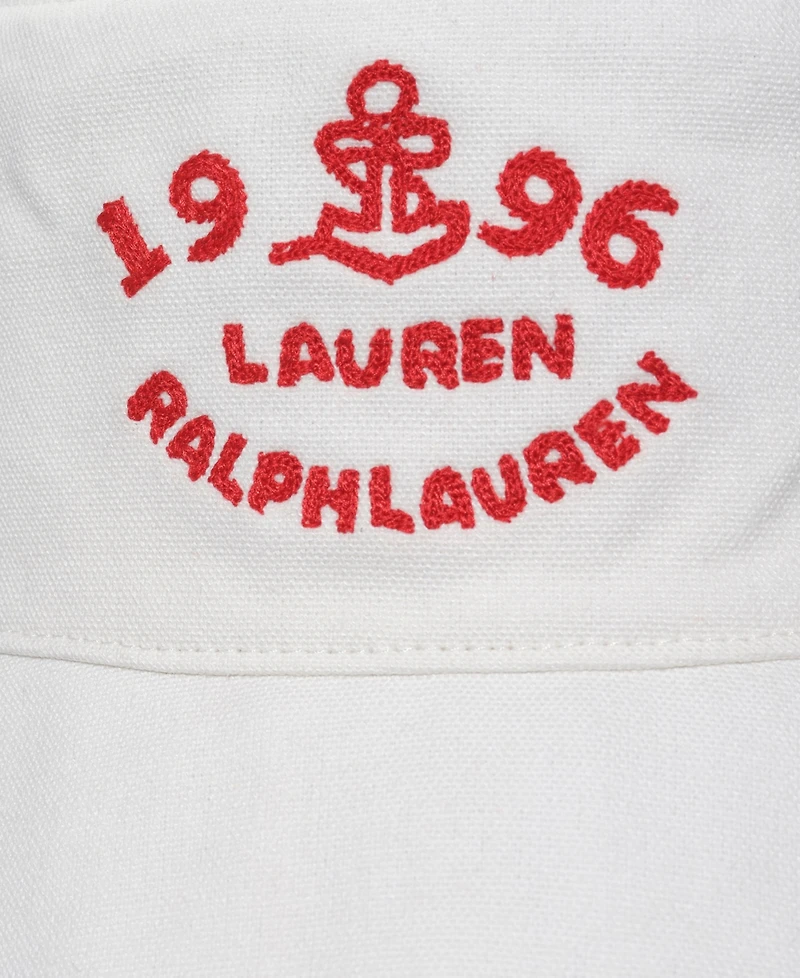 Lauren Ralph Embroidered Logo Bucket Hat