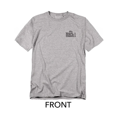 Mustang Men's Ford Mach 1 Logos Front Back T-Shirt