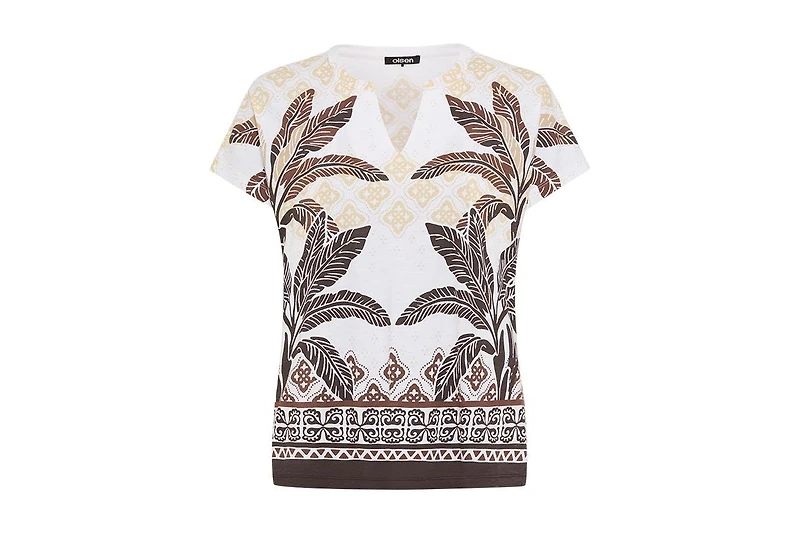 Olsen Women's Panneaux Print T-Shirt