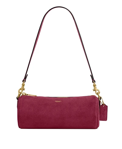 Coach Suede Small Barrel Bag