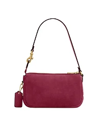 Coach Suede Plaza Zip-Top Mini Shoulder Handbag