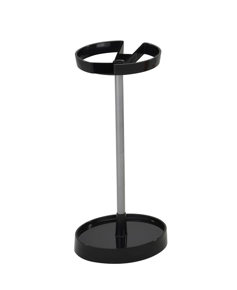 Kings Brand Furniture Contemporary Metal Umbrella Stand with Dual Compartments Circular Modern Design