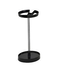Kings Brand Furniture Contemporary Metal Umbrella Stand with Dual Compartments Circular Modern Design