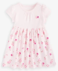 First Impressions Baby Girls' 0M-24M Short-Sleeve Apple-Print Dress, Macy's Exclusive