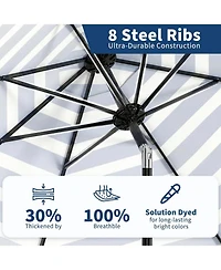 gaomon Outdoor Stripe Outdoor Patio Umbrella