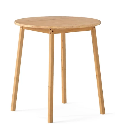 Slickblue Wicker Round Dining Table for 2-4 Person Patio Table